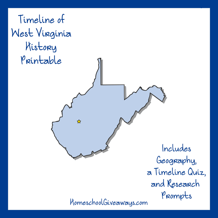 Free West Virginia State History Printable