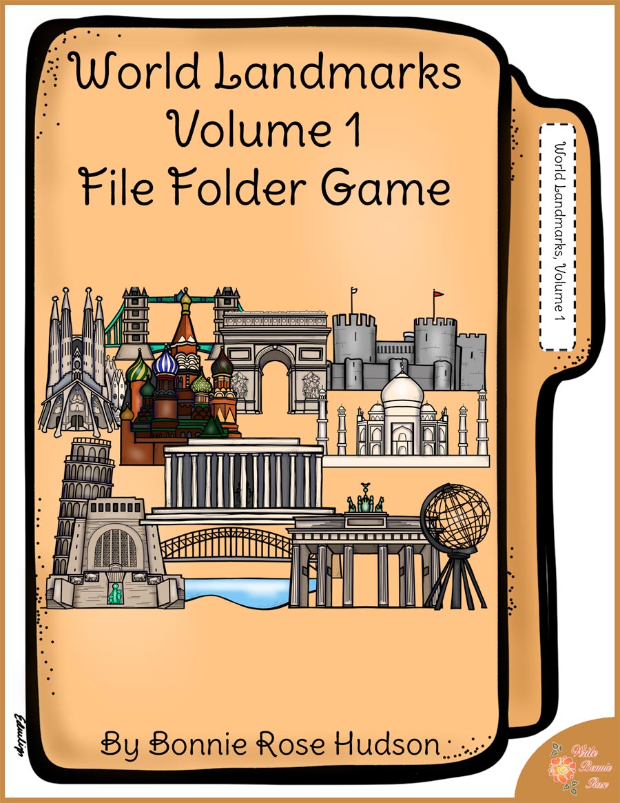 World Landmarks, Volume 1 File Folder Game