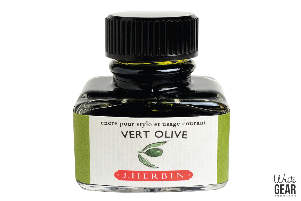 J. Herbin Vert Olive 30ml Bottle (Olive Green) Write Gear