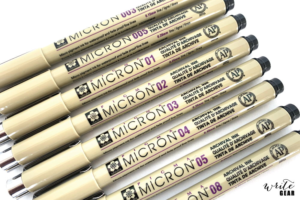 Pigma Micron Drawing Pen Black 003 to 08 Buy Online At Write GEAR