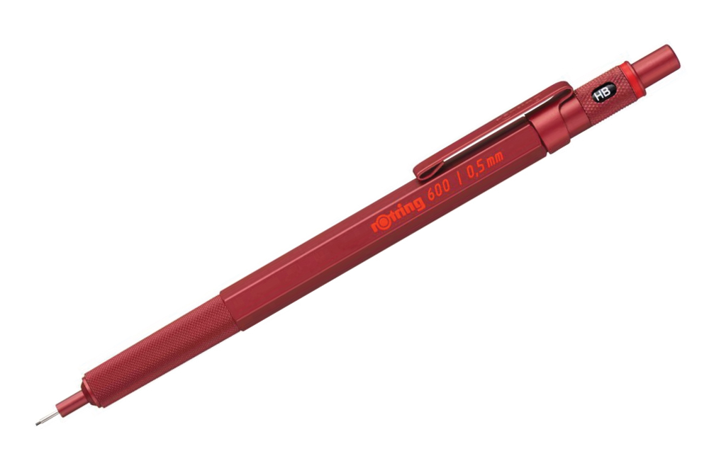 Rotring 600 Mechanical Pencil 0.5 Red Write GEAR