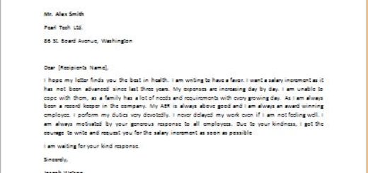 Request Letter to Change Shift Schedule