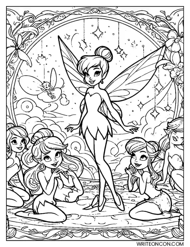 9 Free Printable Tinkerbell Coloring Pages, Sheets and Pictures for