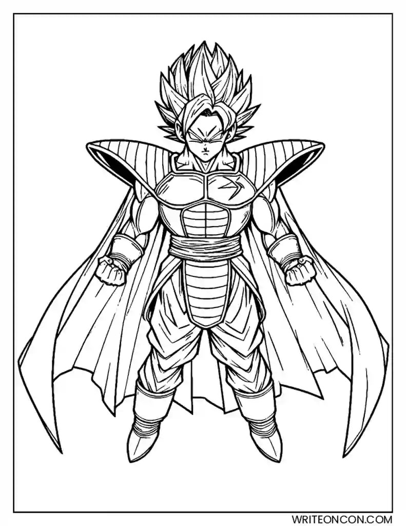 Free Printable Dragon Ball Z Coloring Pages For Kids