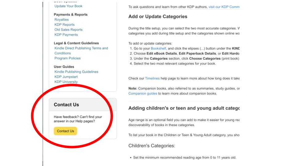 How to add categories on Amazon KDP WRITE PUBLISH SELL