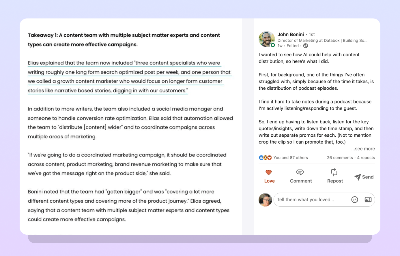 Recaps The misery of repurposing recordings is now a (painful) memory