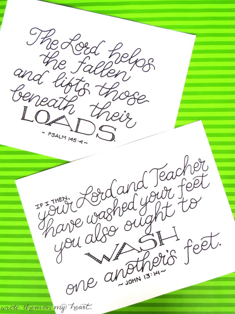 My Laundry Aha! Write Them On My Heart