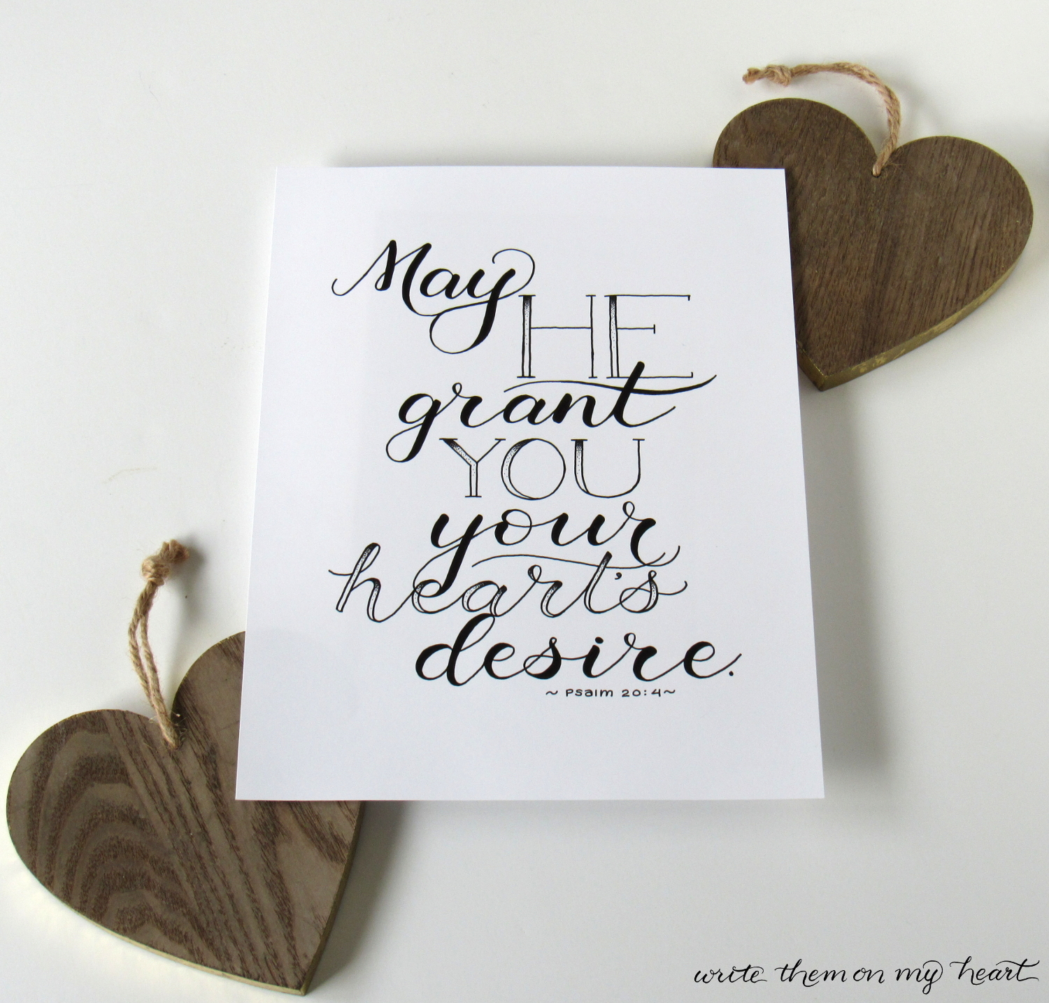 4 Clues That A Heart's Desire Is In God's Will Write Them On My Heart