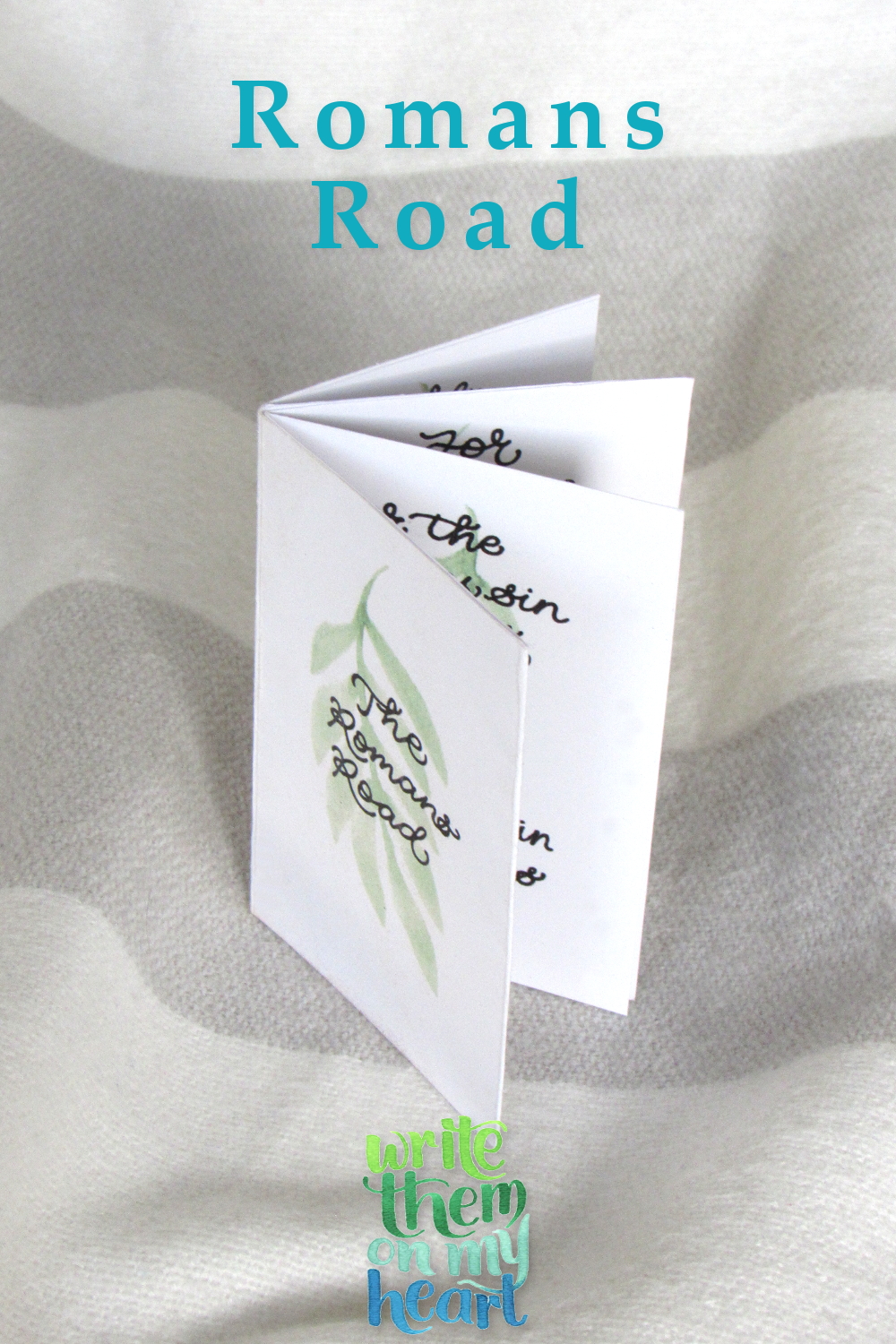 Romans Road to Salvation Printable Booklet - Write Them On My Heart