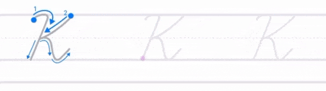 Cursive K | Writey