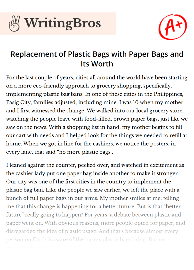 Details more than 135 importance of using paper bags super hot