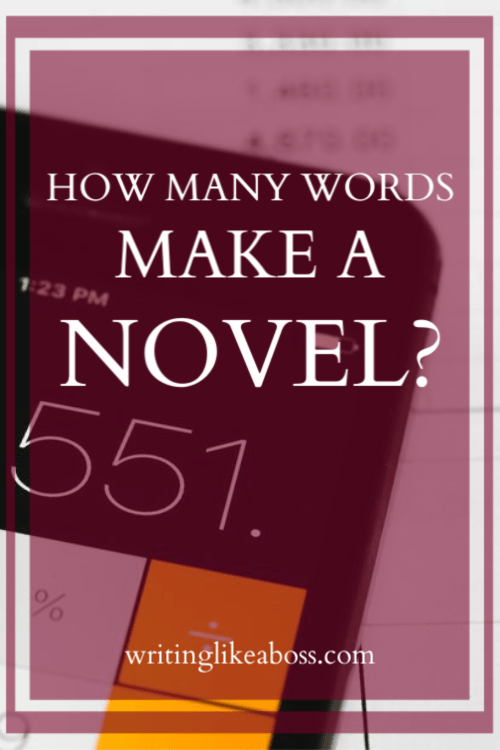 How Many Words Make a Novel? writing like a boss