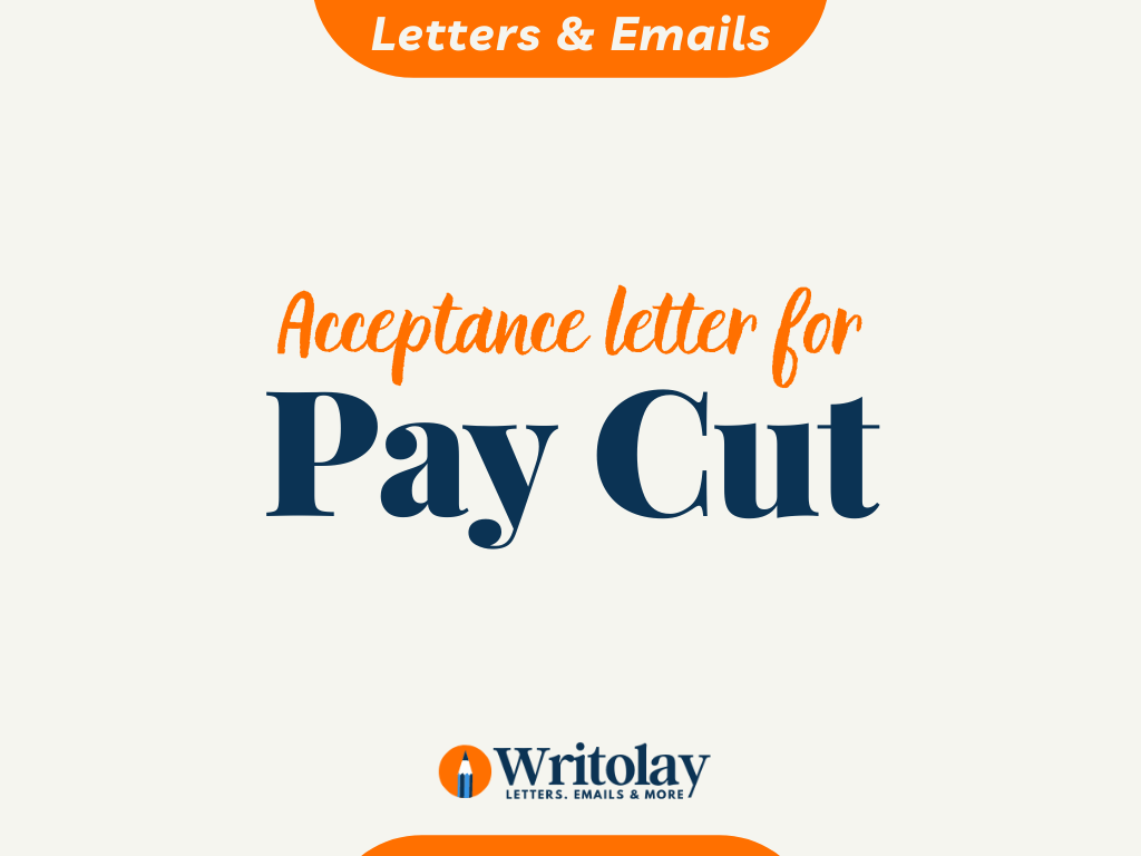 Accept Pay Cut Letter Template