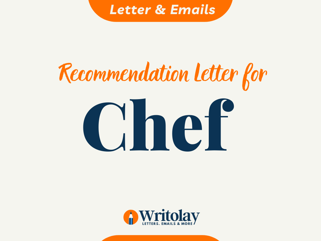Chef Letter 2 Templates