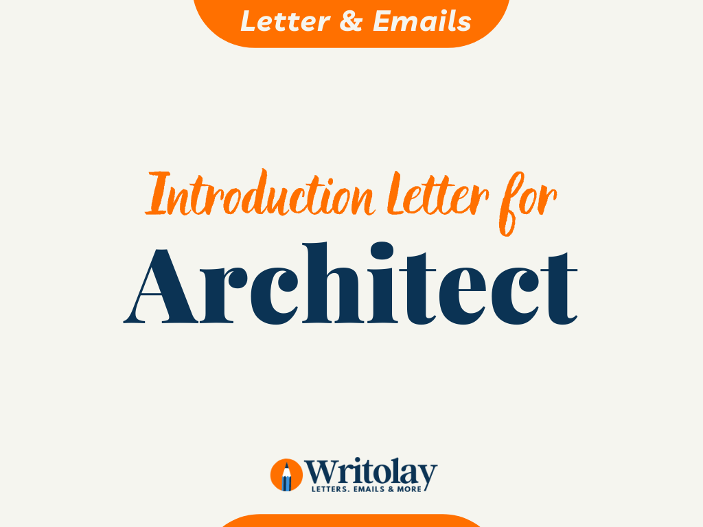 Architect Introduction Letter Template