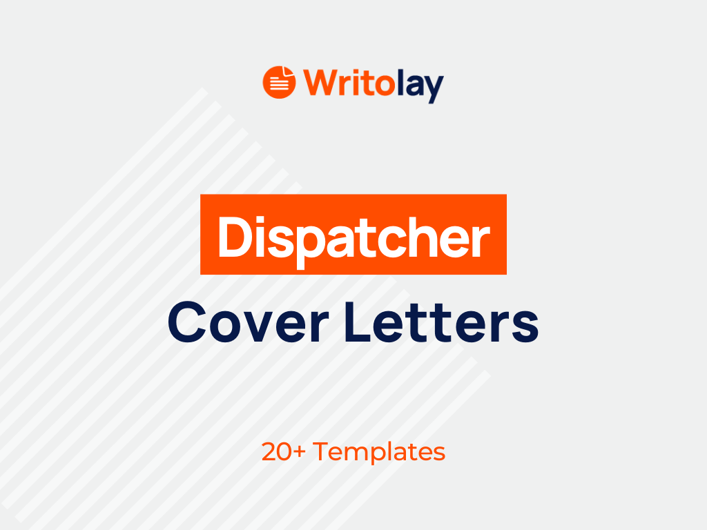 Dispatcher Cover Letter Example 6 Templates Writolay