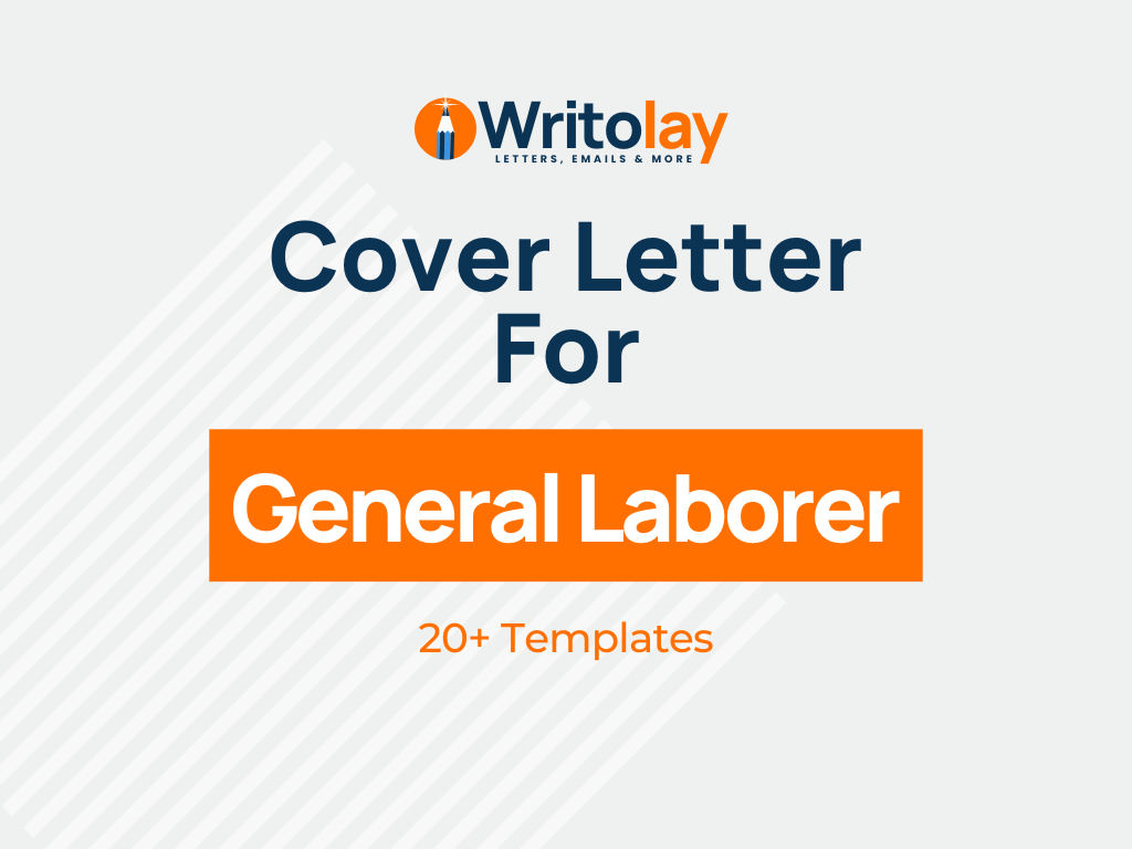 General Laborer Cover Letter 4 Templates Writolay