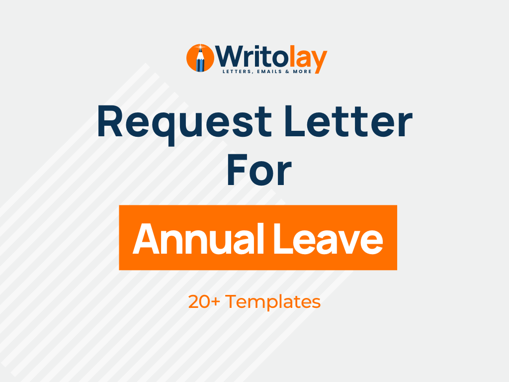 Annual Leave Request Letter Sample 4 Templates Writolay