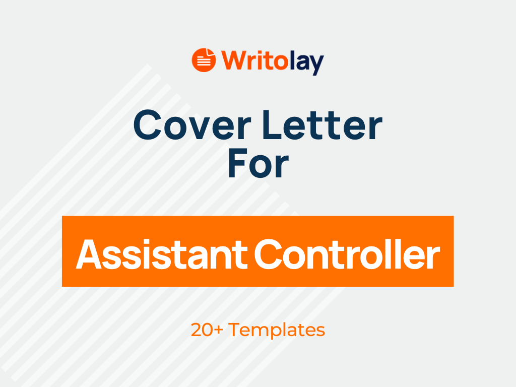 Assistant Controller Cover Letter 4 Templates Writolay
