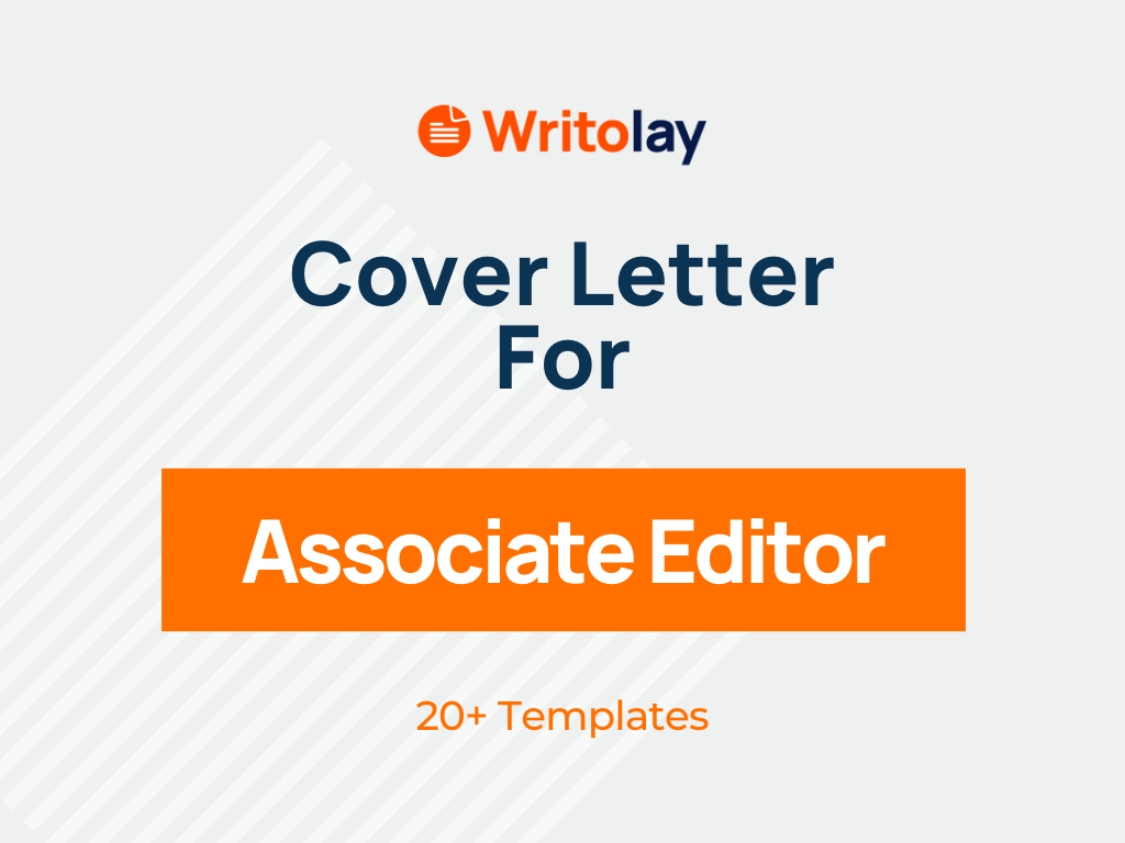 Associate Editor Cover Letter Example 4 Templates Writolay