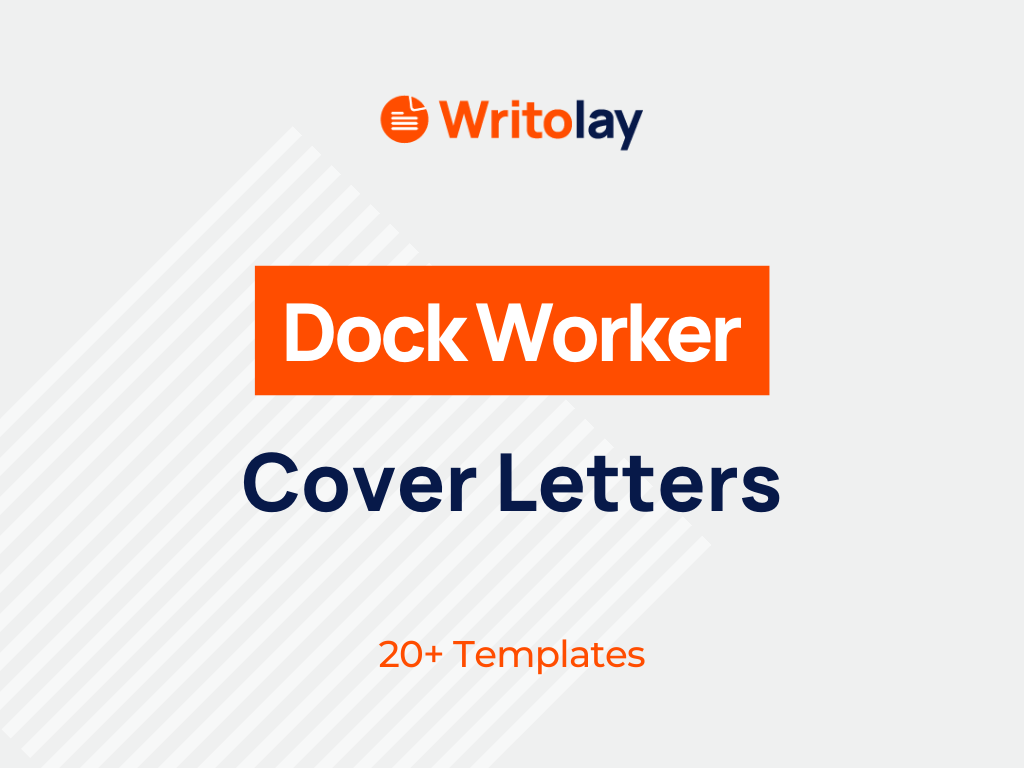 Dock Worker Cover Letter Example 4 Templates Writolay