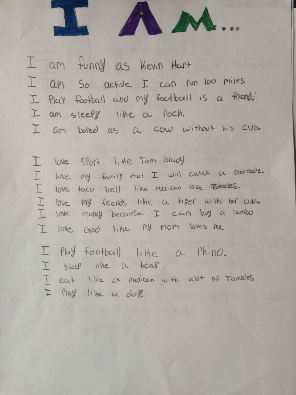 I Am Poems WRLS 2015