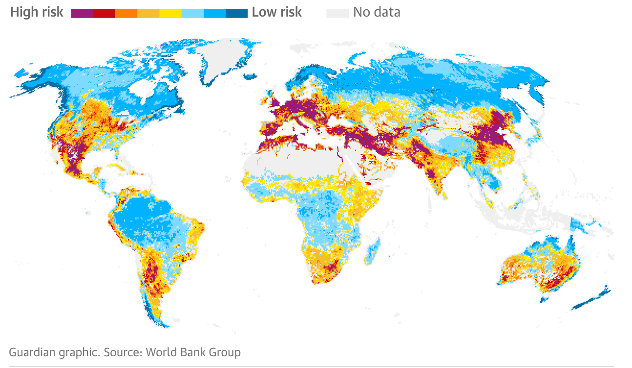 Water Pollution World Map