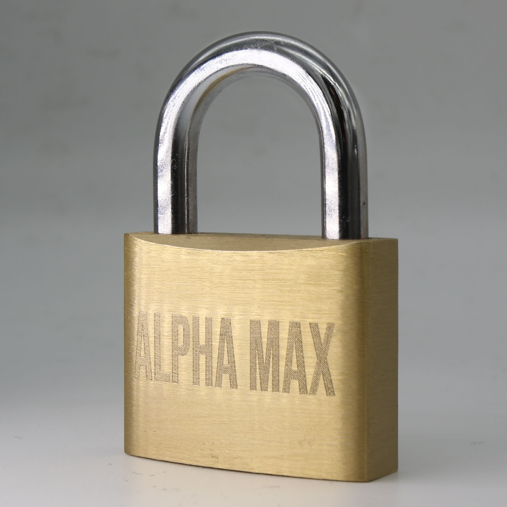 Engraved Brass Padlock Wruff Stuff