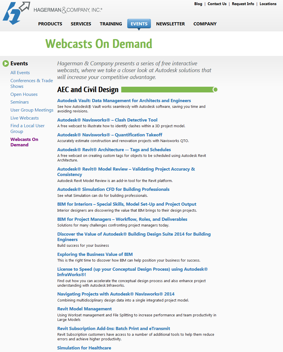 Autodesk product casts On Demand from Hagerman & Company, Inc. » What Revit Wants