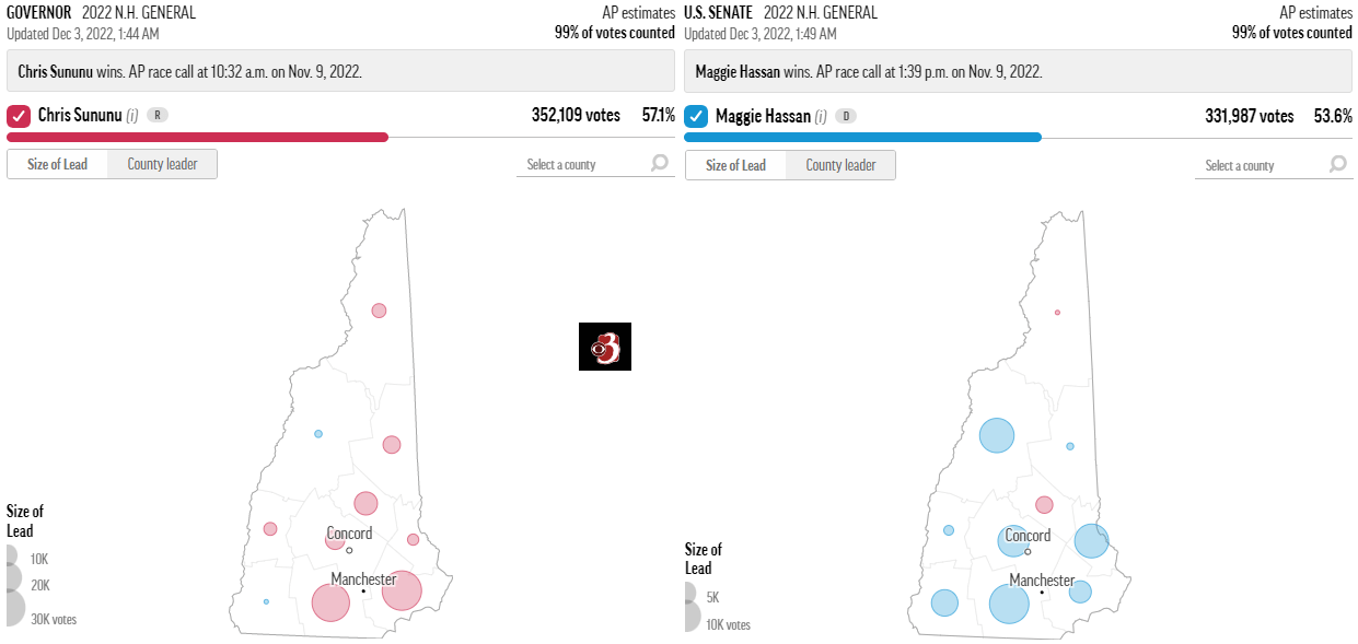 U.S.A. アメリカ Vol.195 (2022 midterm election results ME∼MD 中間選挙結果 メイン州