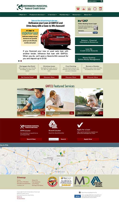 Greensboro Municipal Federal Credit Union Updates Their Website CU
