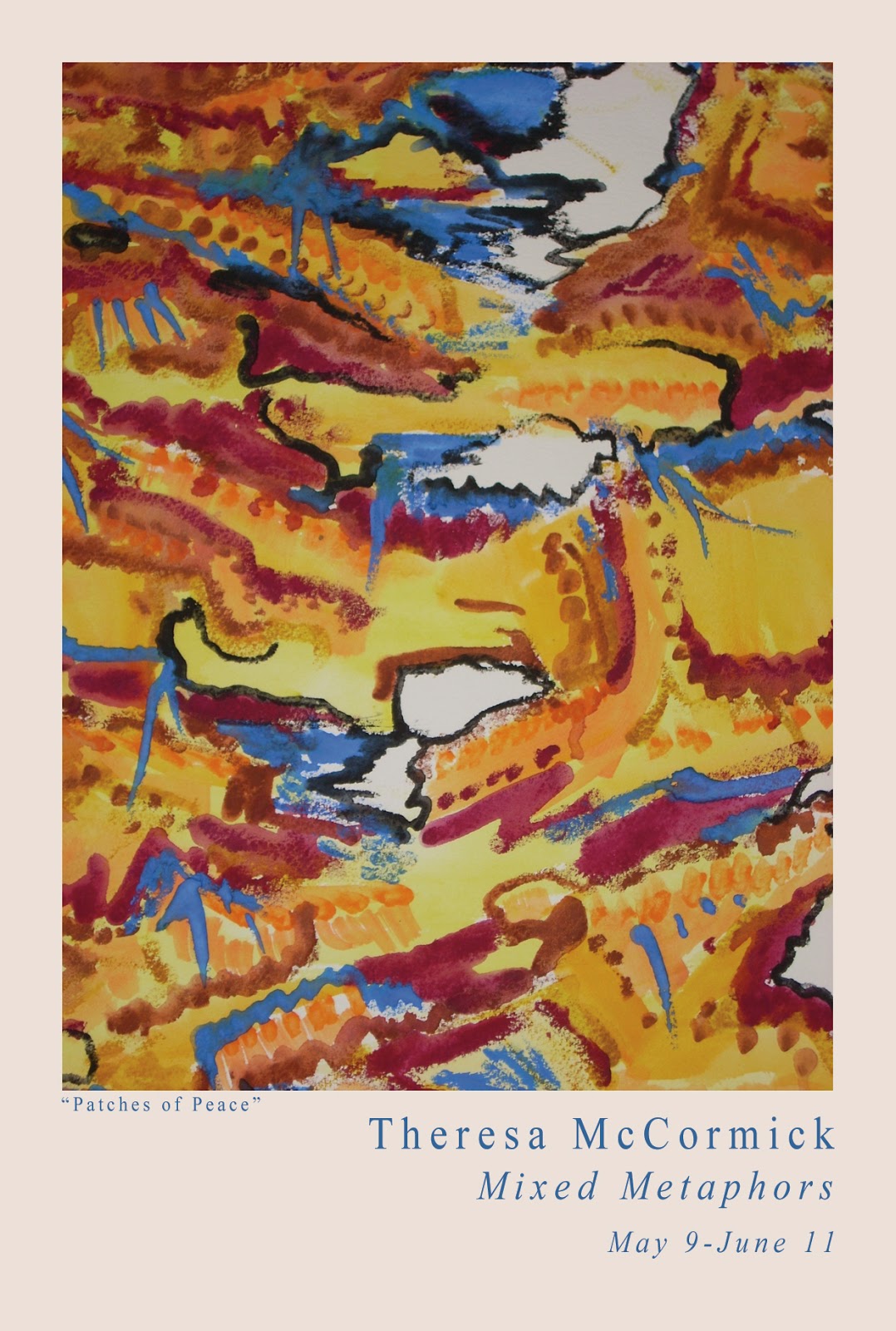 Theresa McCormick at Wallflower Custom Framing West Seattle Art Walk