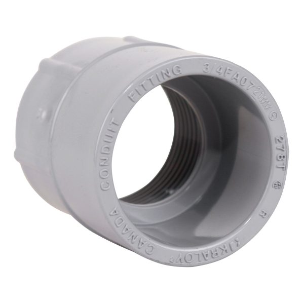 Kraloy 078071 3/4" PVC Conduit Female Adapter