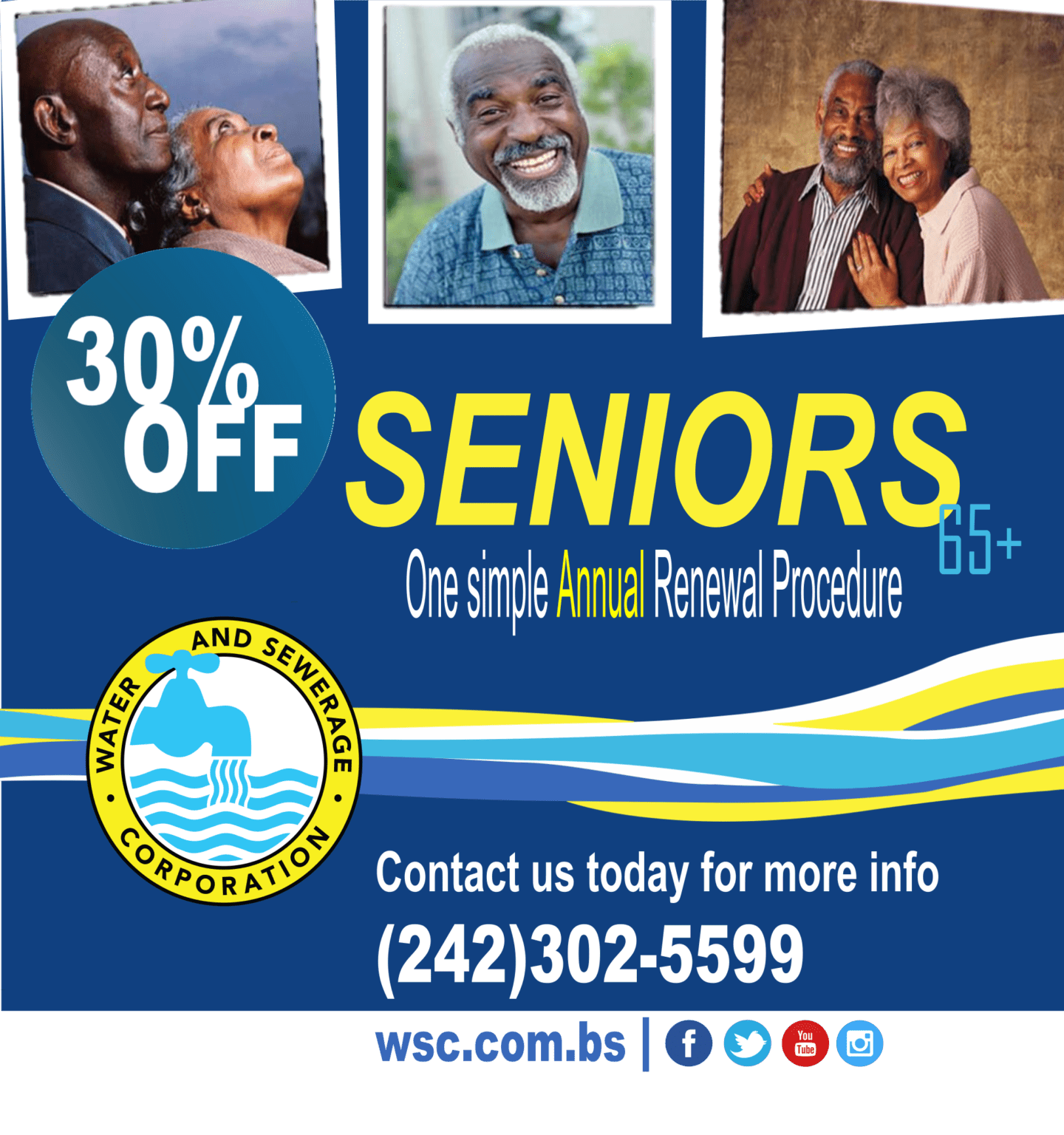 SENIOR DISCOUNT Water & Sewerage Corporation
