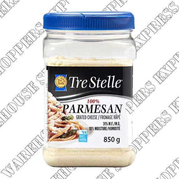 Tre Stelle Grated Parmesan Cheese Warehouse Shoppers Express