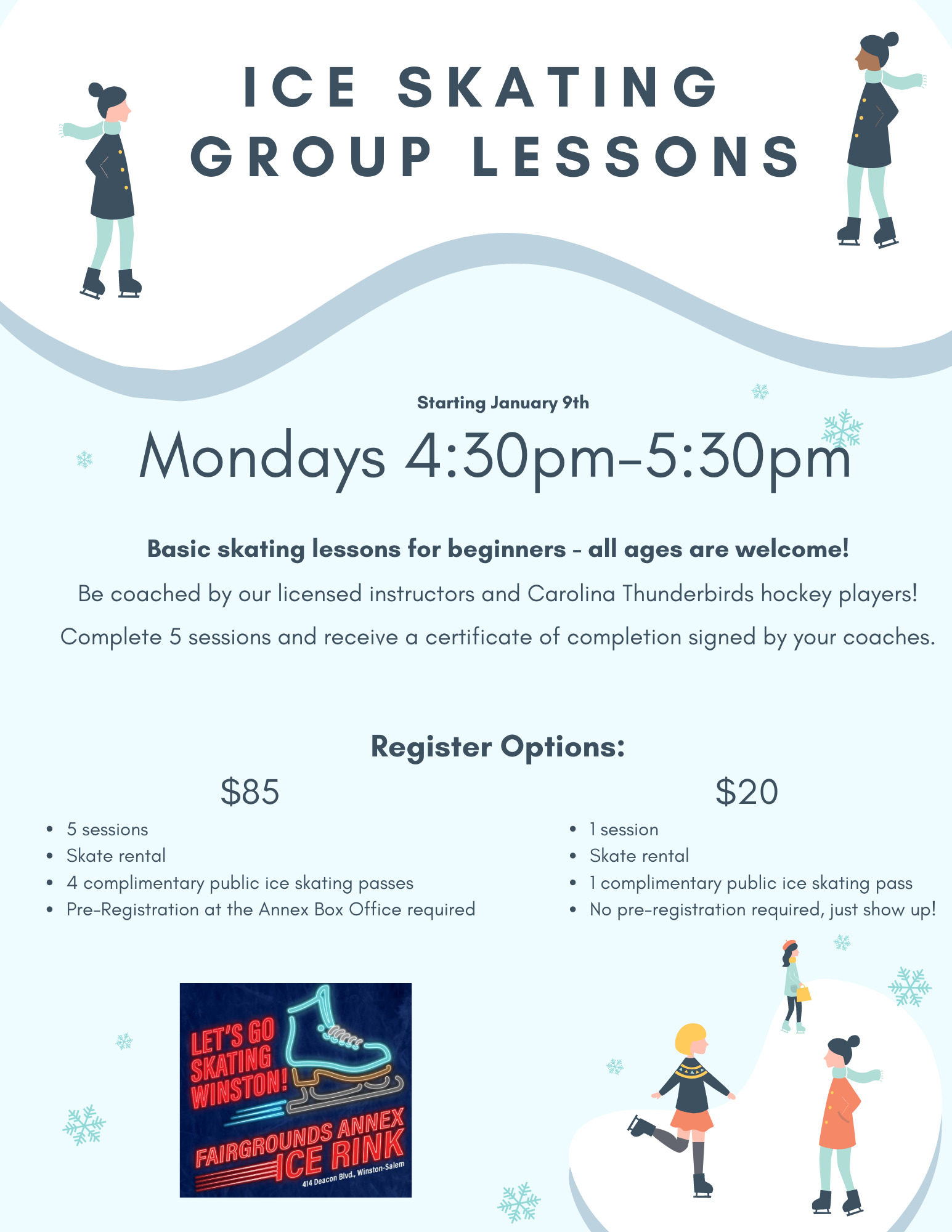 Ice Skating Lessons Winston Salem Fairgrounds