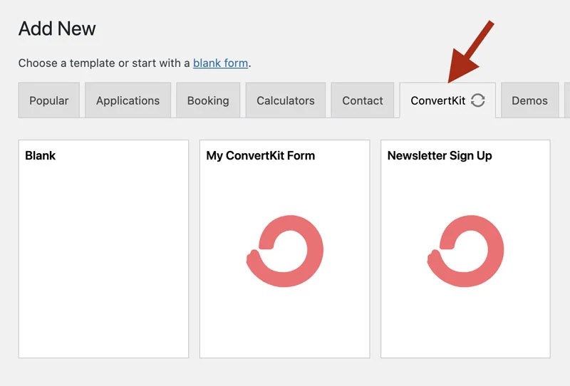 Connect WordPress Forms to ConvertKit