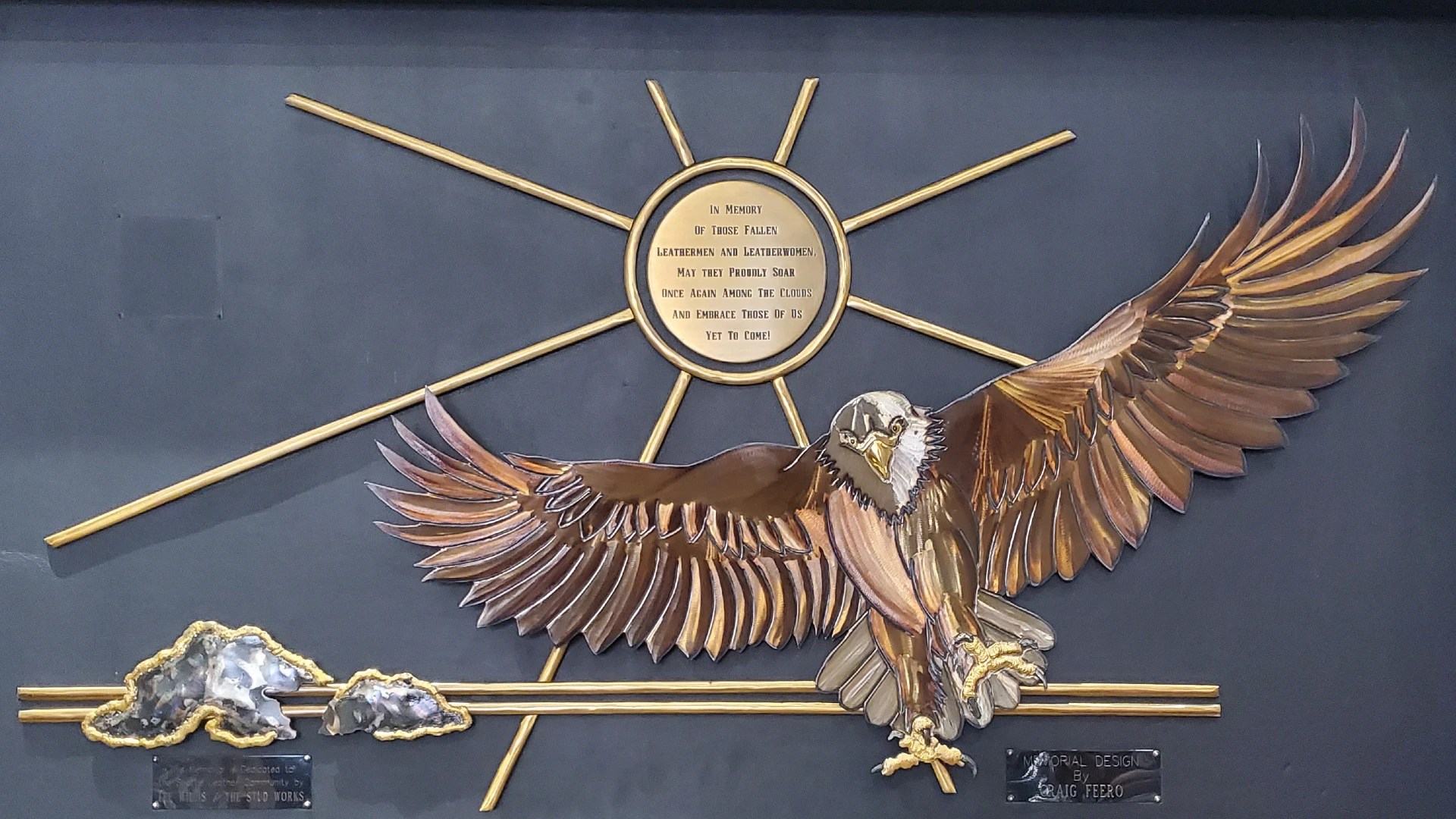 Leather Memorial Plaque WSLO