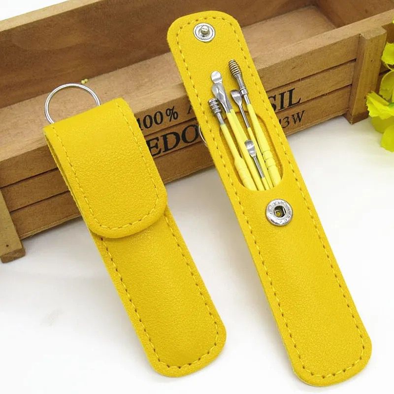 Leather Ear Cleaning Kit Wsooq