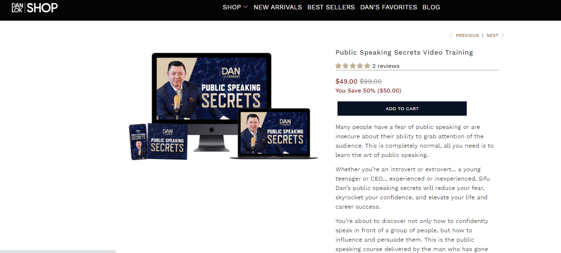Dan Lok Public Speaking Secrets WSOZONE