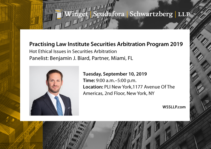 Benjamin Biard to join panel at PLI’s Securities