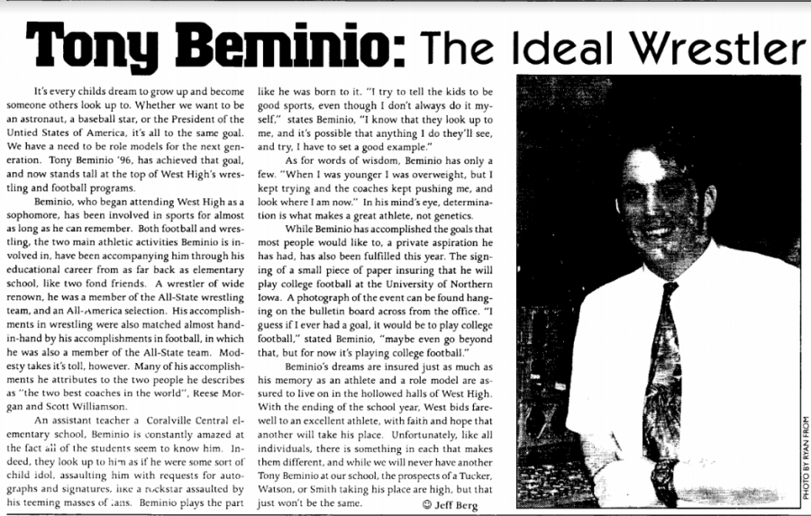West Side Story West alum Sgt. Anthony “Tony” Beminio ’96 killed