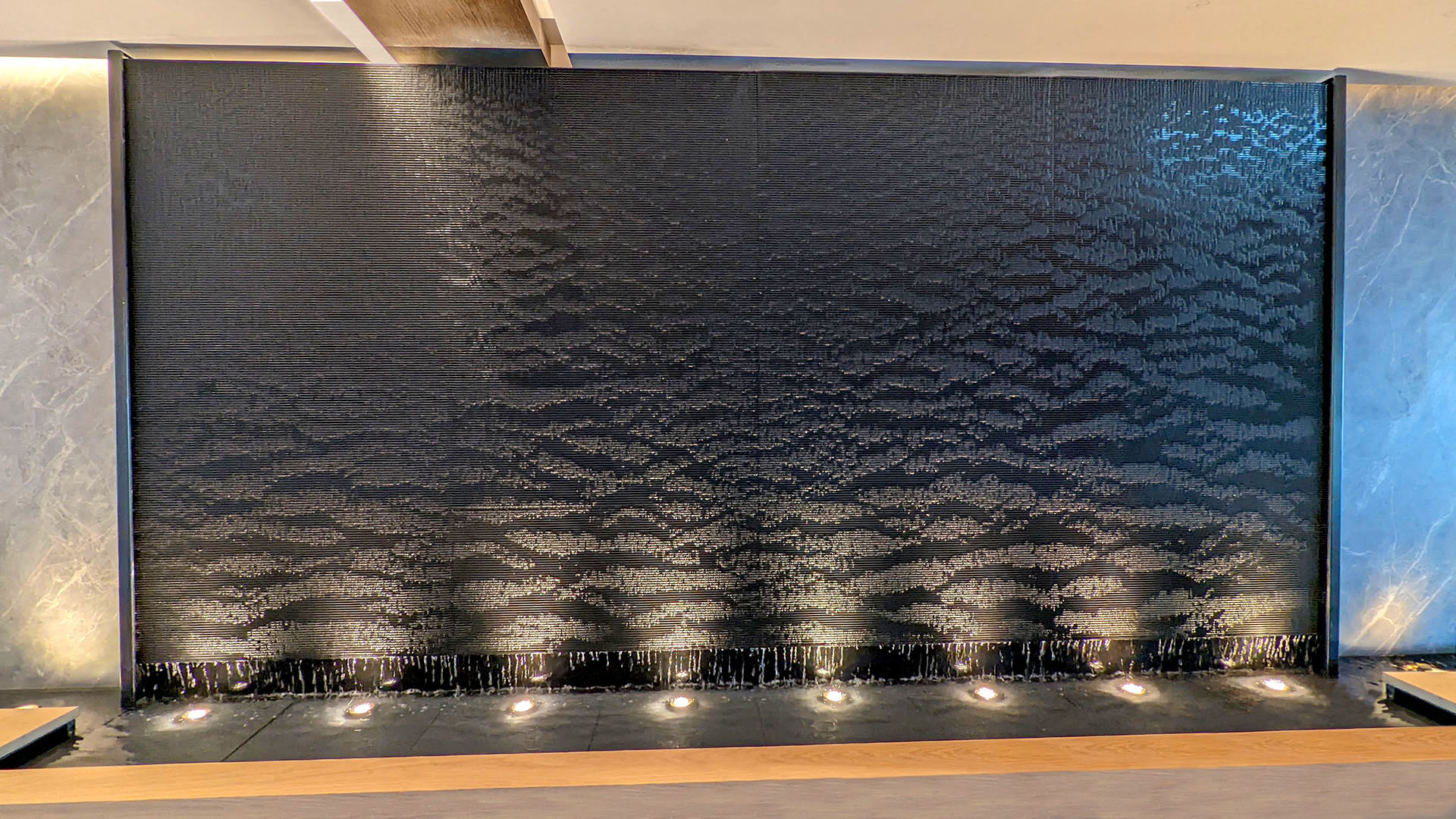 Water Wall with Runnels Water Studio