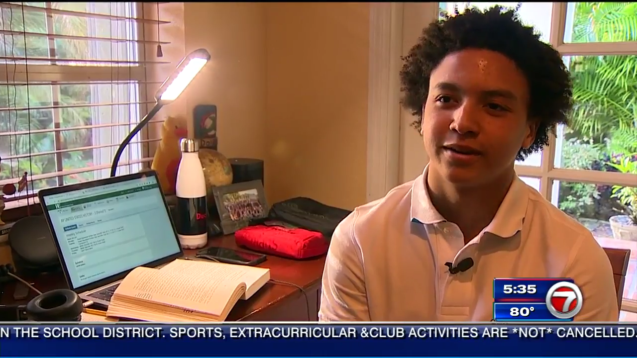 South Florida private school closed due to pandemic demonstrates remote