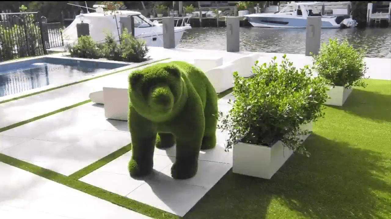 The Plant Guy brings life to plant sculptures at South Florida business