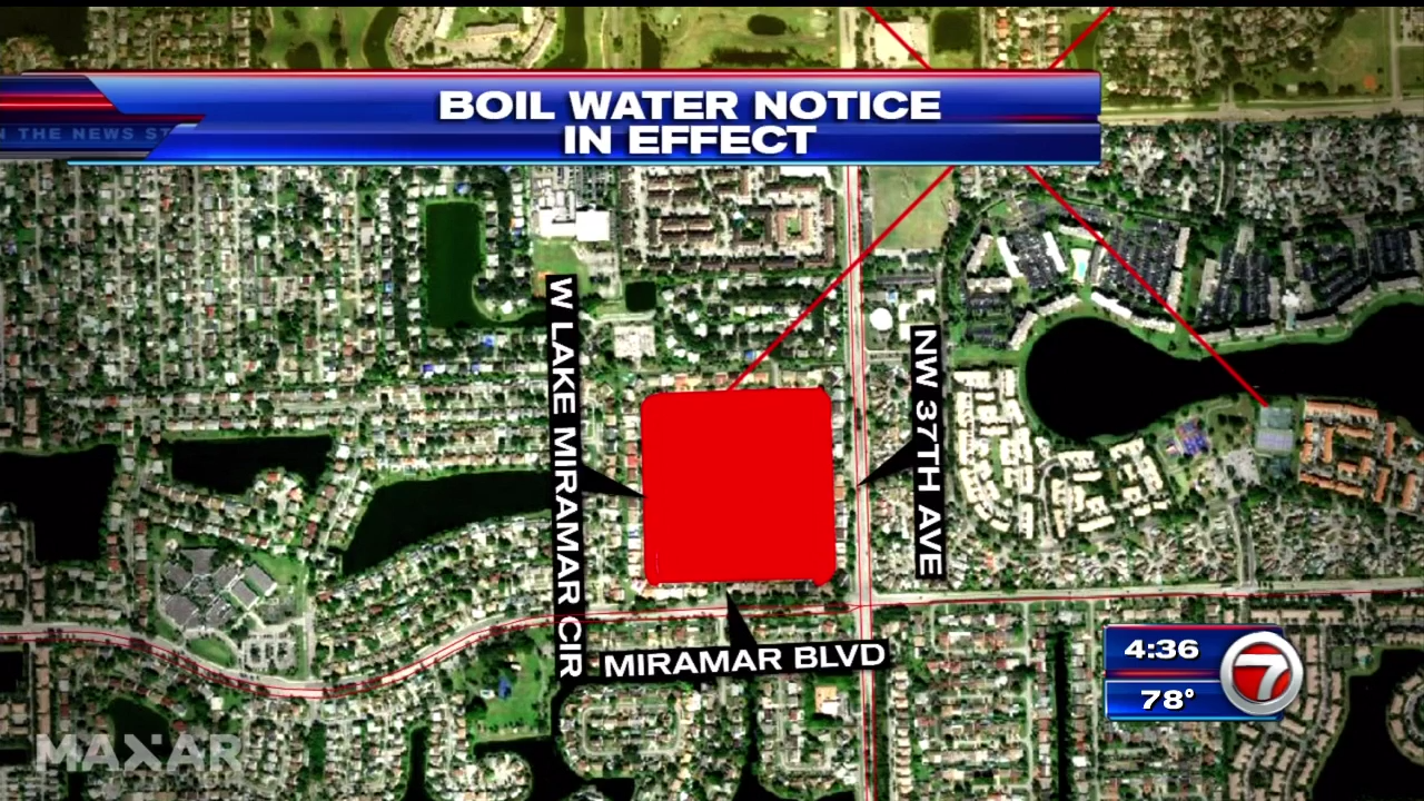 Miramar boil water advisory lifted WSVN 7News Miami News, Weather