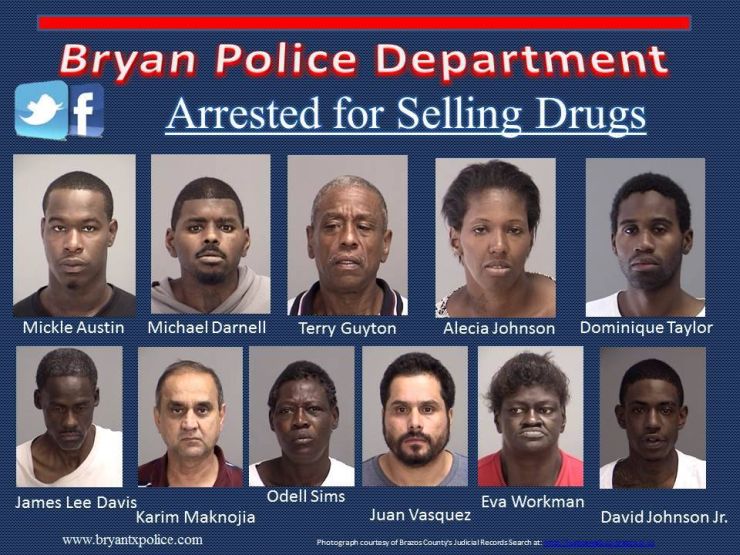 11 Arrested, Five Sought In Year Long B/CS Drug Investigation WTAW