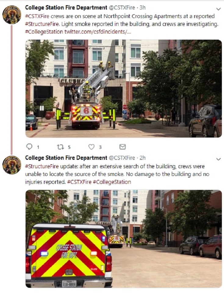 College Station Firefighters Spend The Noon Hour Saturday