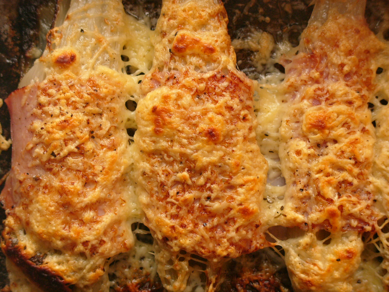 Quick braised chicory with cheese and ham WTF Do I Eat Tonight?