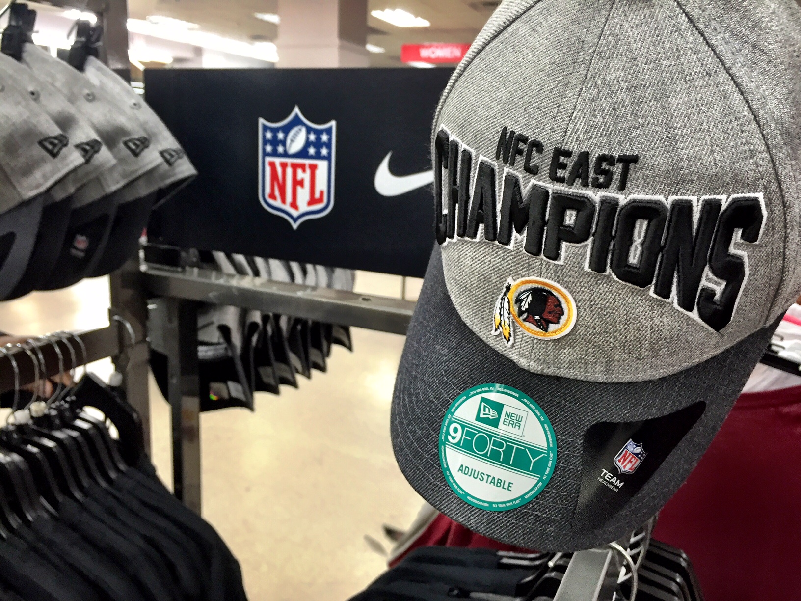 Redskins division champions merchandise in stores Tuesday WTOP
